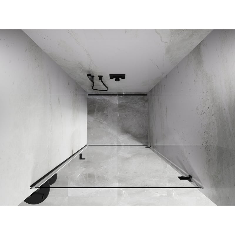 Mexen Lunar-B drzwi prysznicowe uchylne prawe 85 cm, transparent, gun metal - 832-085-000-95-00-P