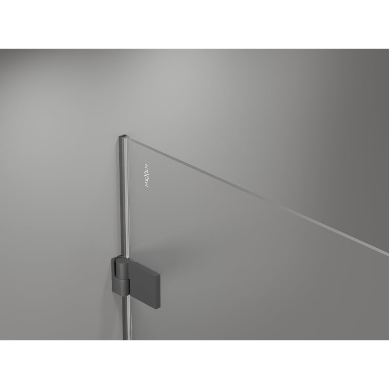 Mexen Lunar-B drzwi prysznicowe uchylne prawe 95 cm, transparent, gun metal - 832-095-000-95-00-P