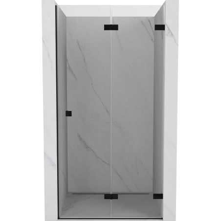 Mexen Lunar-F drzwi prysznicowe składane prawe 100 cm, transparent, czarne - 836-100-000-70-00-P