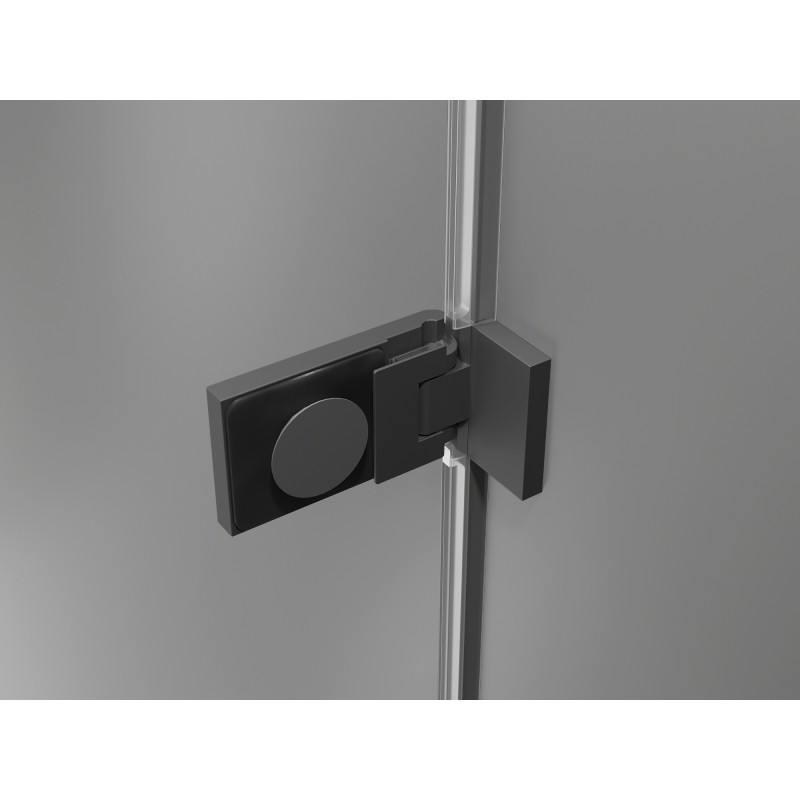 Mexen Lunar-F drzwi prysznicowe składane prawe 60 cm, transparent, gun metal - 836-060-000-95-00-P