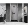 Mexen Lunar-F drzwi prysznicowe składane prawe 60 cm, transparent, gun metal - 836-060-000-95-00-P