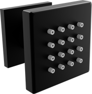 Mexen dysza boczna natynkowa, czarna - 79360-70