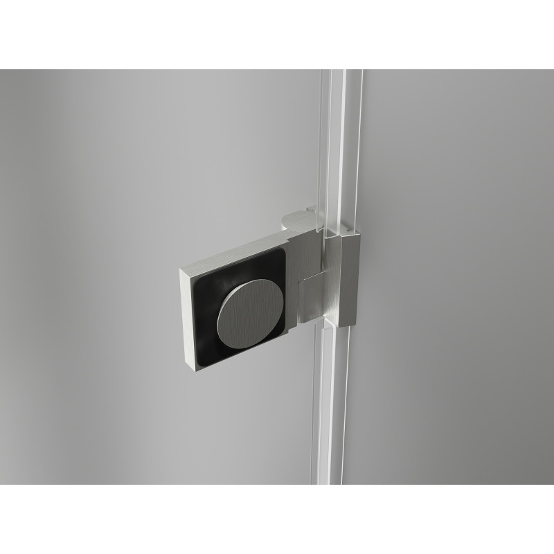 Mexen Lunar-B drzwi prysznicowe uchylne prawe 95 cm, transparent, nikiel szczotkowany - 832-095-000-97-00-P
