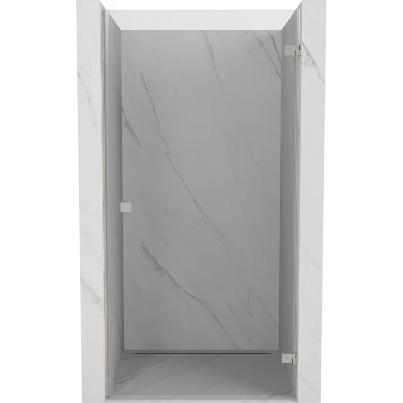 Mexen Lunar-B drzwi prysznicowe uchylne prawe 95 cm, transparent, nikiel szczotkowany - 832-095-000-97-00-P