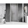 Mexen Lunar-B drzwi prysznicowe uchylne prawe 95 cm, transparent, nikiel szczotkowany - 832-095-000-97-00-P