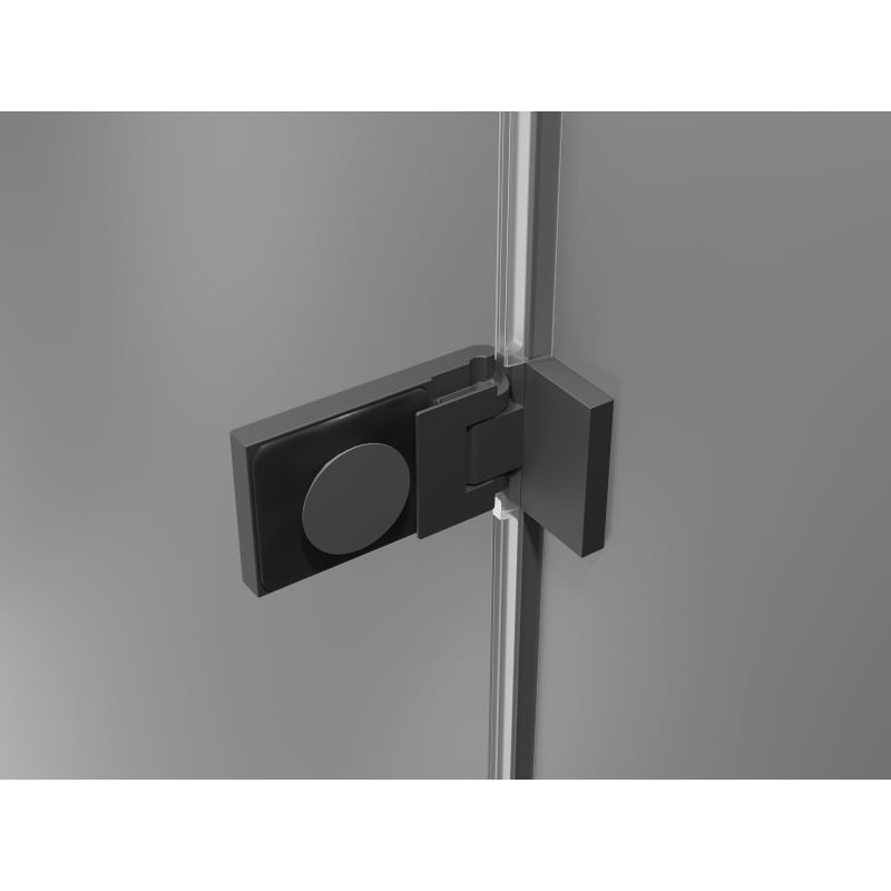 Mexen Lunar-F drzwi prysznicowe składane prawe 90 cm, transparent, gun metal - 836-090-000-95-00-P