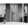 Mexen Lunar-F drzwi prysznicowe składane prawe 90 cm, transparent, gun metal - 836-090-000-95-00-P