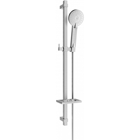 Mexen DQ40 zestaw prysznicowy suwany, gun gray szczotkowany - 785404581-66