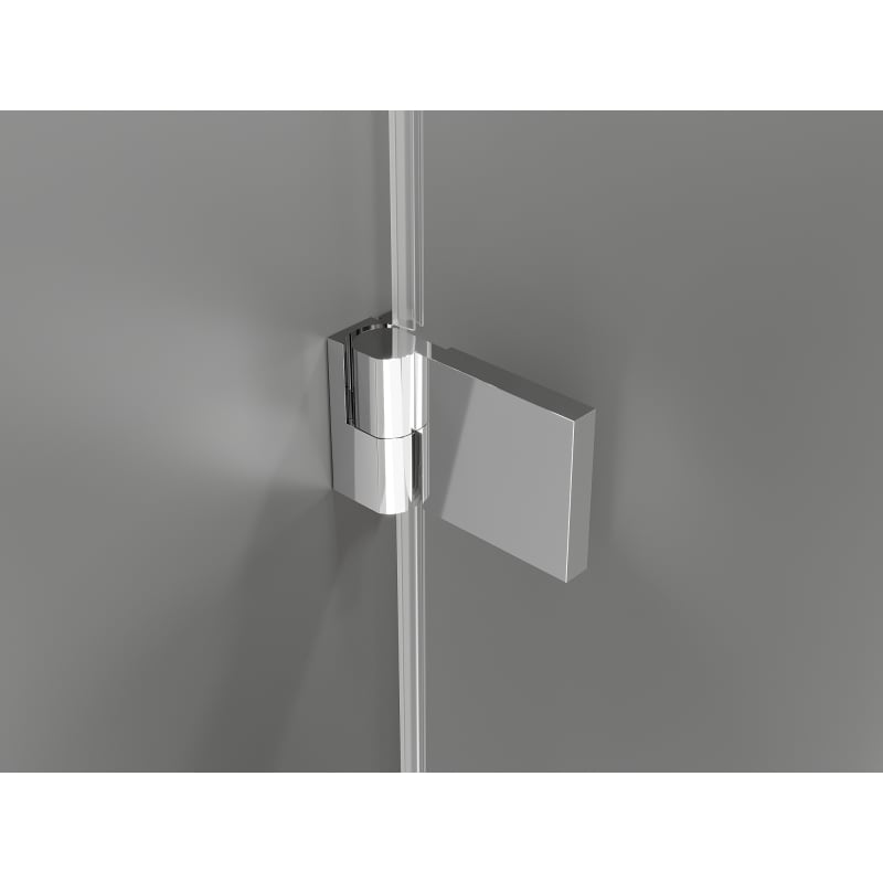 Mexen Lunar-B L drzwi prysznicowe uchylne lewe 120 cm, transparent, chrom - 832SL-120-050-01-00-L