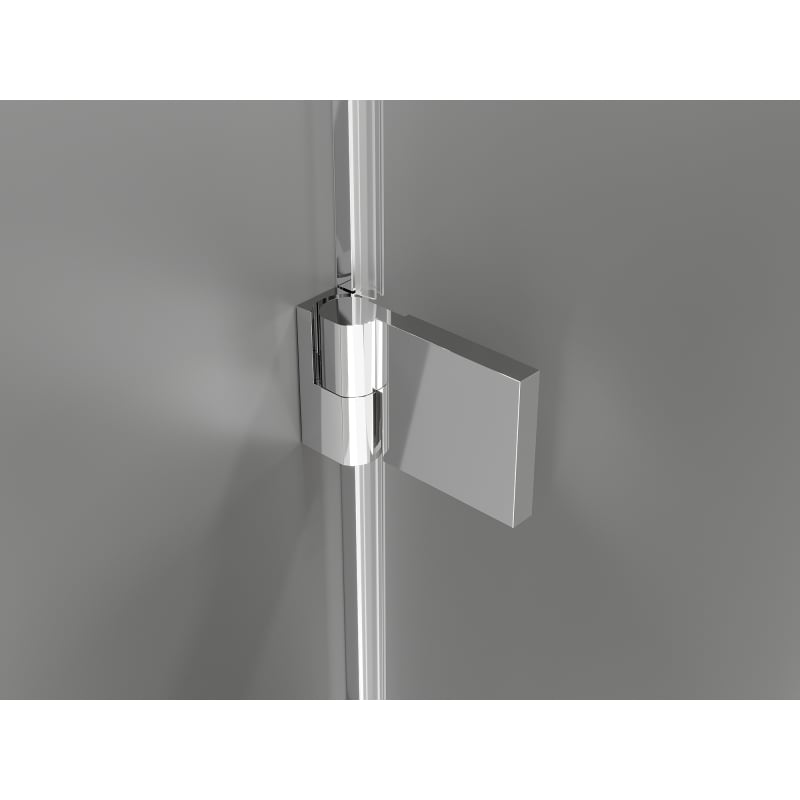 Mexen Lunar-B L drzwi prysznicowe uchylne lewe 125 cm, transparent, chrom - 832SL-125-050-01-00-L
