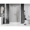 Mexen Lunar-B L drzwi prysznicowe uchylne lewe 150 cm, transparent, chrom - 832SL-150-050-01-00-L