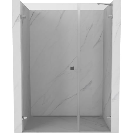Mexen Lunar-B drzwi prysznicowe uchylne lewe 140 cm, transparent, chrom - 832S-140-050-01-00-L