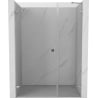 Mexen Lunar-B drzwi prysznicowe uchylne lewe 140 cm, transparent, chrom - 832S-140-050-01-00-L