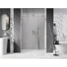 Mexen Lunar-B drzwi prysznicowe uchylne lewe 140 cm, transparent, chrom - 832S-140-050-01-00-L