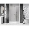 Mexen Lunar-B drzwi prysznicowe uchylne lewe 110 cm, transparent, białe - 832S-110-050-20-00-L