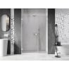 Mexen Lunar-B L drzwi prysznicowe uchylne lewe 140 cm, transparent, białe - 832SL-140-050-20-00-L
