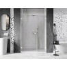 Mexen Lunar-B L drzwi prysznicowe uchylne lewe 145 cm, transparent, białe - 832SL-145-050-20-00-L