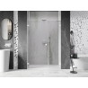 Mexen Lunar-B drzwi prysznicowe uchylne lewe 130 cm, transparent, białe - 832S-130-050-20-00-L
