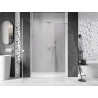Mexen Lunar-B drzwi prysznicowe uchylne lewe 150 cm, transparent, białe - 832S-150-050-20-00-L