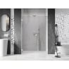 Mexen Lunar-B drzwi prysznicowe uchylne lewe 150 cm, transparent, białe - 832S-150-050-20-00-L