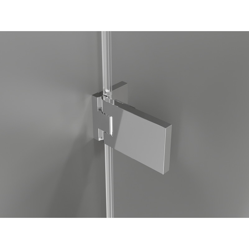 Mexen Lunar-F drzwi prysznicowe składane lewe 115 cm, transparent, chrom - 836S-115-050-01-00-L