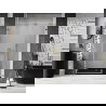 Mexen Lunar-B drzwi prysznicowe uchylne lewe 125 cm, transparent, złote - 832S-125-050-50-00-L