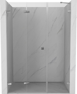 Mexen Lunar-F drzwi prysznicowe składane lewe 120 cm, transparent, chrom - 836S-120-050-01-00-L