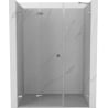 Mexen Lunar-F drzwi prysznicowe składane lewe 135 cm, transparent, chrom - 836S-135-050-01-00-L