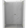 Mexen Lunar-B drzwi prysznicowe uchylne lewe 150 cm, transparent, złote - 832S-150-050-50-00-L
