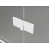 Mexen Lunar-F drzwi prysznicowe składane lewe 145 cm, transparent, białe - 836S-145-050-20-00-L