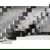 Mexen Lunar-B drzwi prysznicowe uchylne lewe 145 cm, transparent, złote szczotkowane - 832S-145-050-55-00-L