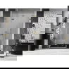 Mexen Lunar-F drzwi prysznicowe składane lewe 135 cm, transparent, złote - 836S-135-050-50-00-L