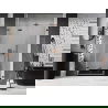 Mexen Lunar-F drzwi prysznicowe składane lewe 110 cm, transparent, różowe złoto - 836S-110-050-60-00-L