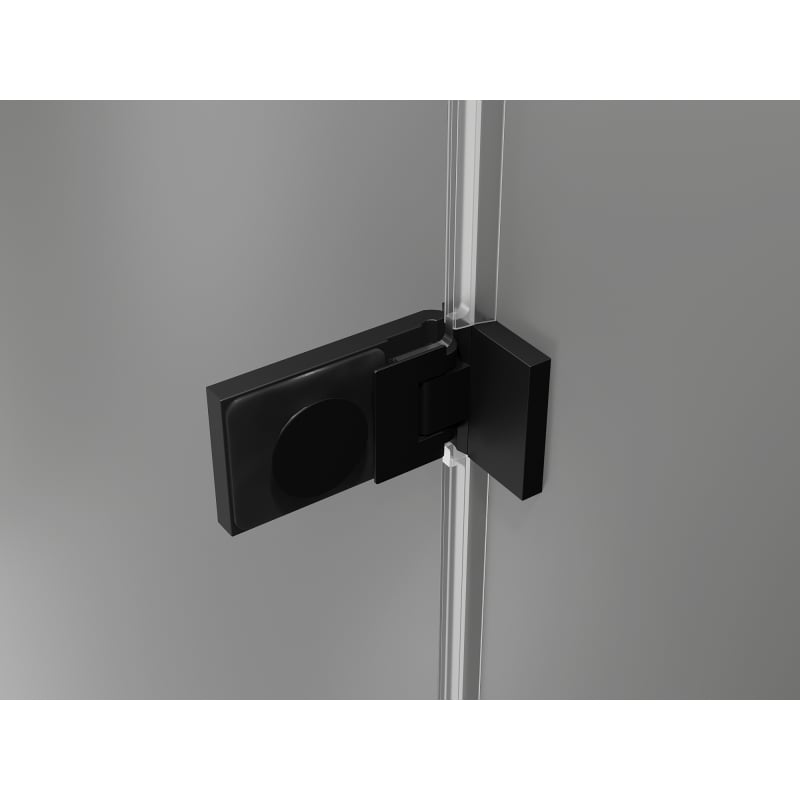 Mexen Lunar-F drzwi prysznicowe składane lewe 120 cm, transparent, czarne - 836S-120-050-70-00-L