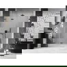 Mexen Lunar-F drzwi prysznicowe składane lewe 130 cm, transparent, gun metal - 836S-130-050-95-00-L