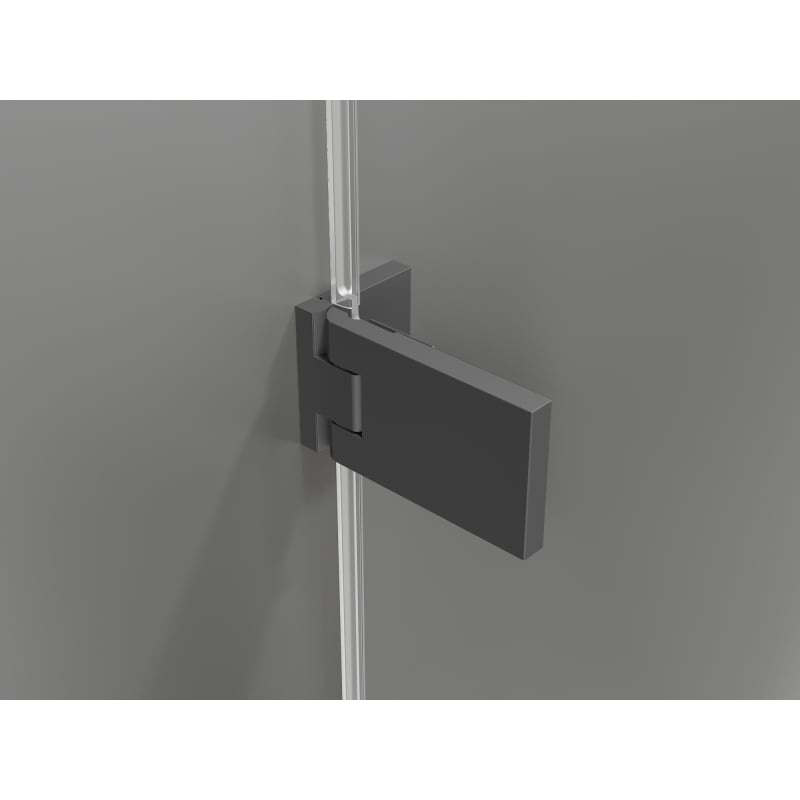 Mexen Lunar-F drzwi prysznicowe składane lewe 130 cm, transparent, gun metal - 836S-130-050-95-00-L