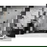 Mexen Lunar-F drzwi prysznicowe składane lewe 140 cm, transparent, gun metal - 836S-140-050-95-00-L