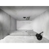 Mexen Lunar-B drzwi prysznicowe uchylne lewe 125 cm, transparent, gun gray szczotkowany - 832S-125-050-66-00-L