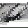Mexen Lunar-B drzwi prysznicowe uchylne lewe 135 cm, transparent, gun gray szczotkowany - 832S-135-050-66-00-L