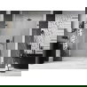 Mexen Lunar-B drzwi prysznicowe uchylne lewe 135 cm, transparent, gun gray szczotkowany - 832S-135-050-66-00-L