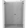 Mexen Lunar-B drzwi prysznicowe uchylne lewe 135 cm, transparent, gun gray szczotkowany - 832S-135-050-66-00-L