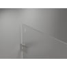 Mexen Lunar-F drzwi prysznicowe składane lewe 120 cm, transparent, nikiel szczotkowany - 836S-120-050-97-00-L
