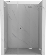 Mexen Lunar-F drzwi prysznicowe składane prawe 110 cm, transparent, chrom - 836S-110-050-01-00-P