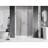 Mexen Lunar-F drzwi prysznicowe składane prawe 110 cm, transparent, chrom - 836S-110-050-01-00-P