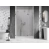 Mexen Lunar-F drzwi prysznicowe składane prawe 130 cm, transparent, chrom - 836S-130-050-01-00-P