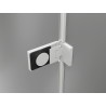 Mexen Lunar-F drzwi prysznicowe składane prawe 115 cm, transparent, białe - 836S-115-050-20-00-P