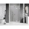 Mexen Lunar-F drzwi prysznicowe składane prawe 115 cm, transparent, białe - 836S-115-050-20-00-P