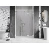 Mexen Lunar-F drzwi prysznicowe składane prawe 120 cm, transparent, białe - 836S-120-050-20-00-P