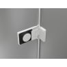 Mexen Lunar-F drzwi prysznicowe składane prawe 130 cm, transparent, białe - 836S-130-050-20-00-P