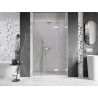 Mexen Lunar-F drzwi prysznicowe składane prawe 145 cm, transparent, białe - 836S-145-050-20-00-P
